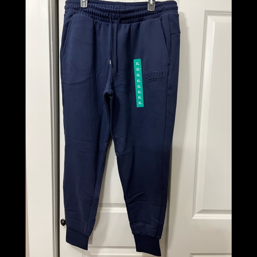 New puma men's fleece joggers